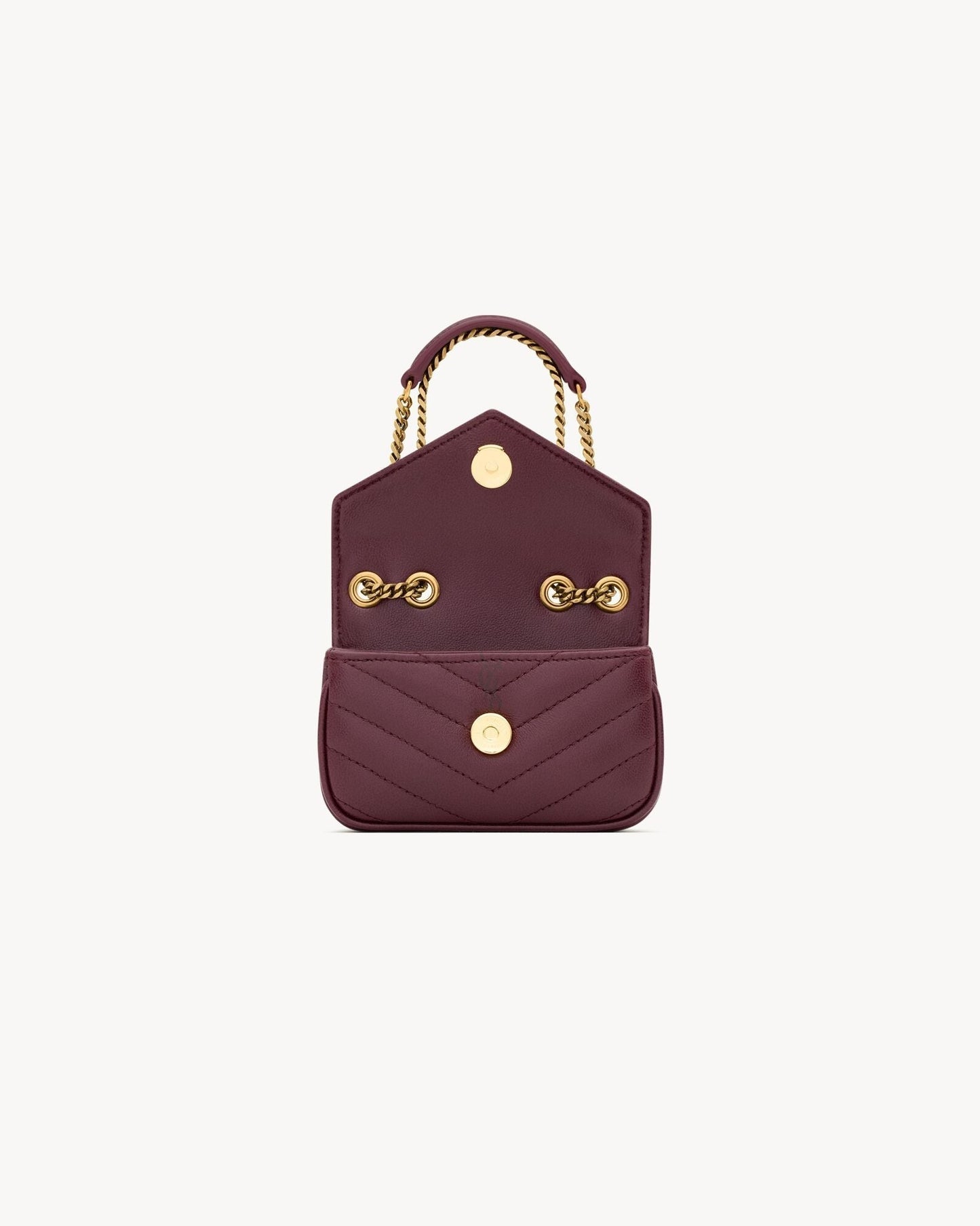 L-Y Leather Mini Chain Adjustable Handbag Wallet