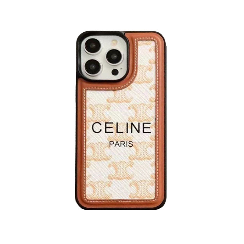 Sort Celine iPhone etui med strop-SZ231124