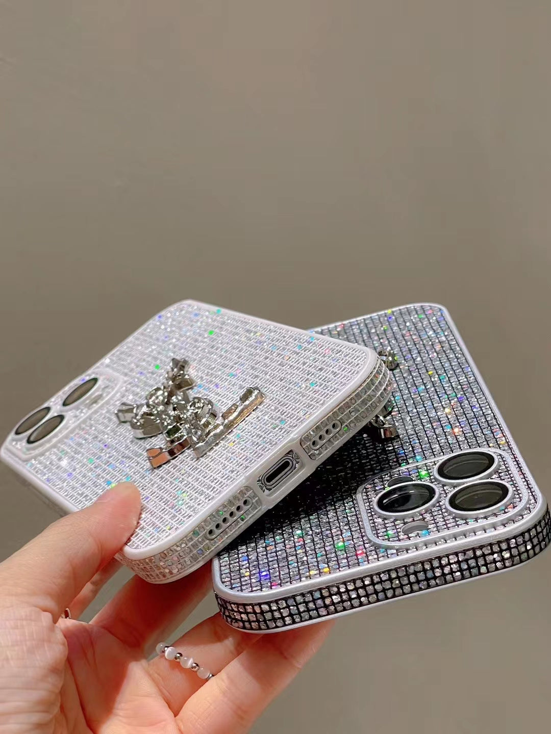 Lussuose custodie per iPhone con glitter