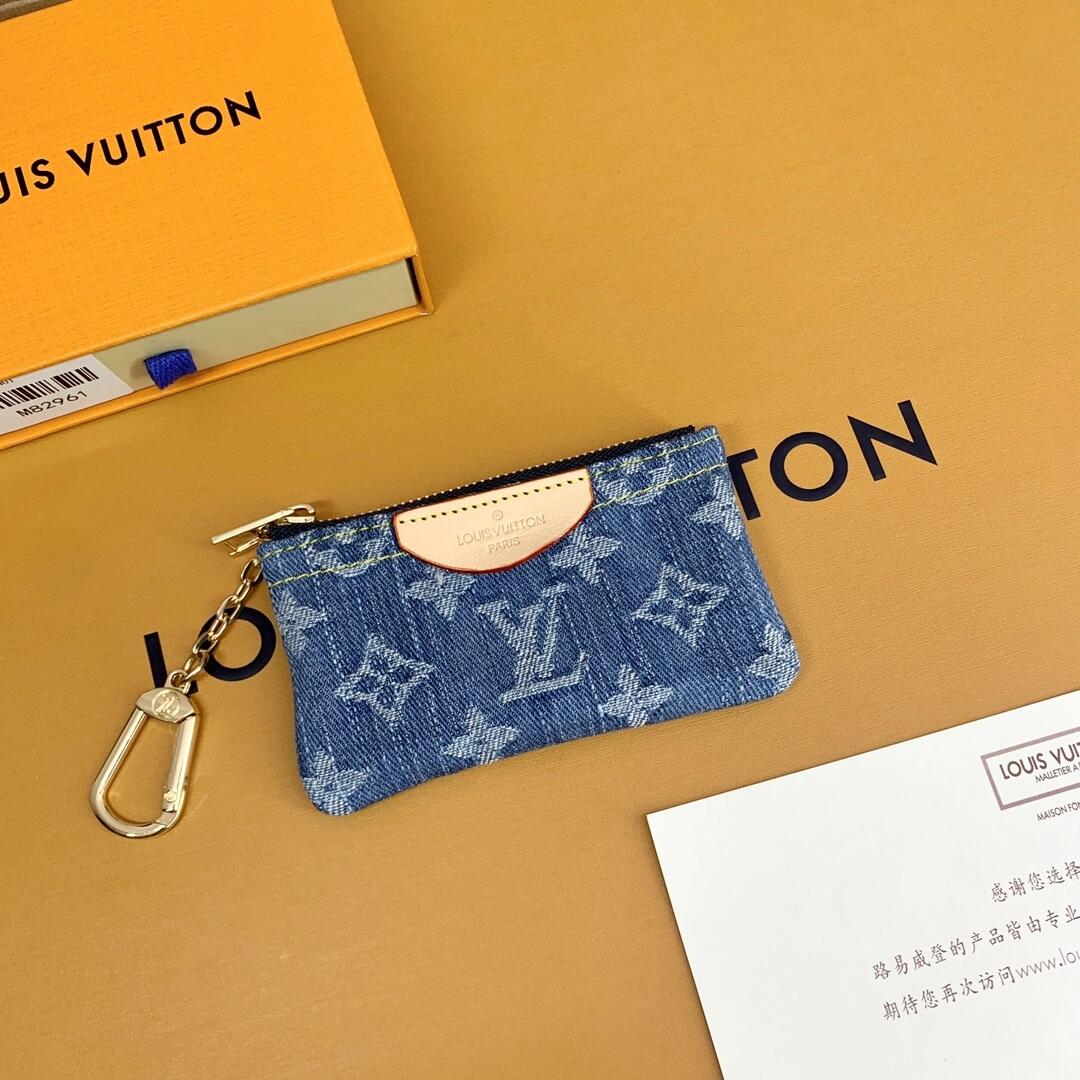 Luksus Monogram Møntpose – Stilfuld & Kompakt nøglering pung