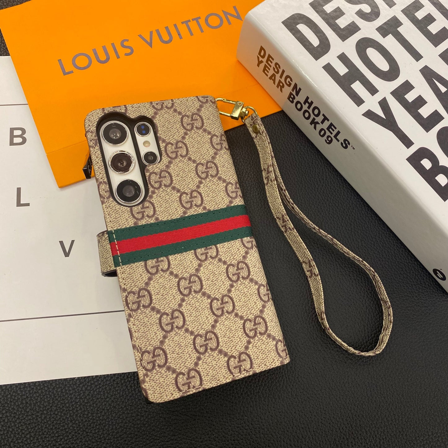 MONOGRAM LÆDER LÆDERWALLET SAMSUNG MOBILETASKE
