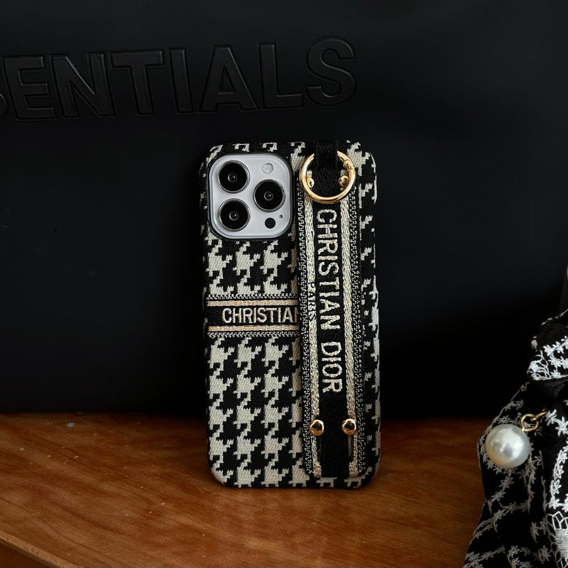 الأزياء Houndstooth معصمه حالة فون