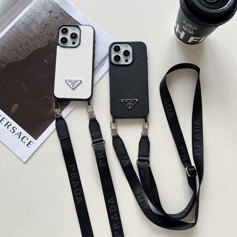 Luksus Crossbody læder cover til iPhone