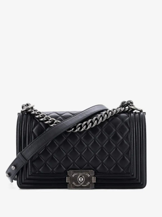 Quilted Flap Chain Shoulder Bag