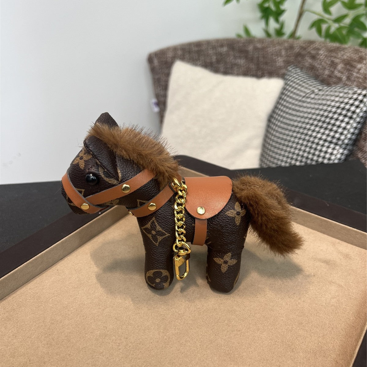 Pony taske charm nøglering