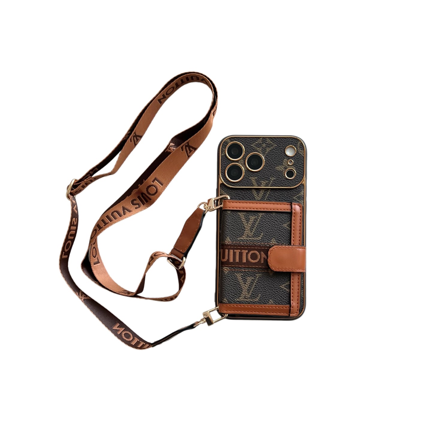 Luxury Card Pocket Crossbody Phone Case