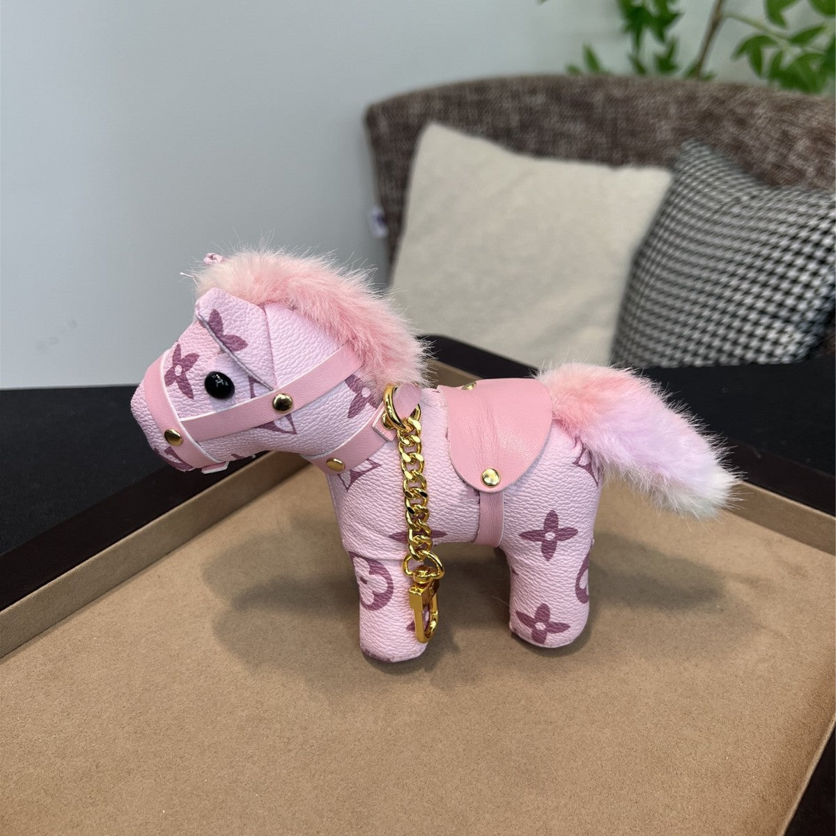 Pony taske charm nøglering