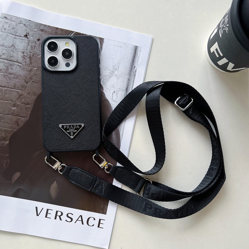Luksus Crossbody læder cover til iPhone