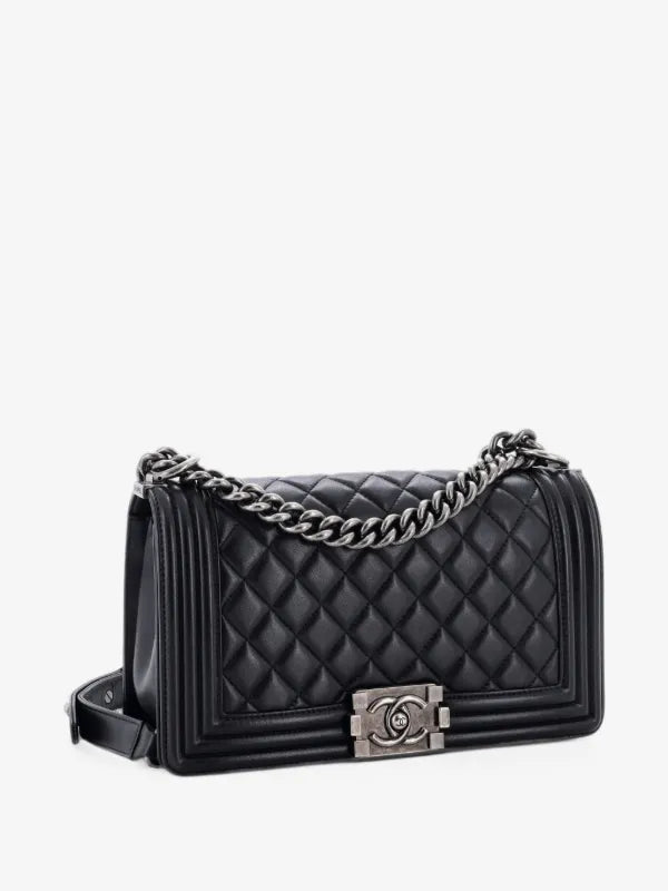 Quilted Flap Chain Shoulder Bag