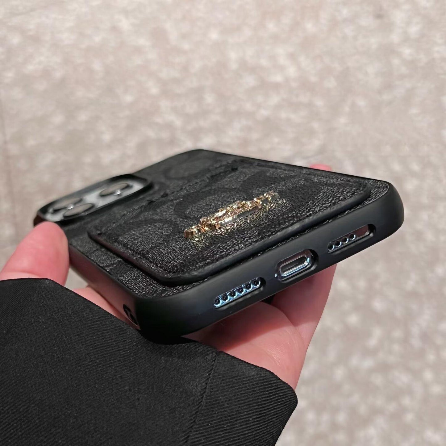 クラシック カードバッグ レザー iPhone ケース
