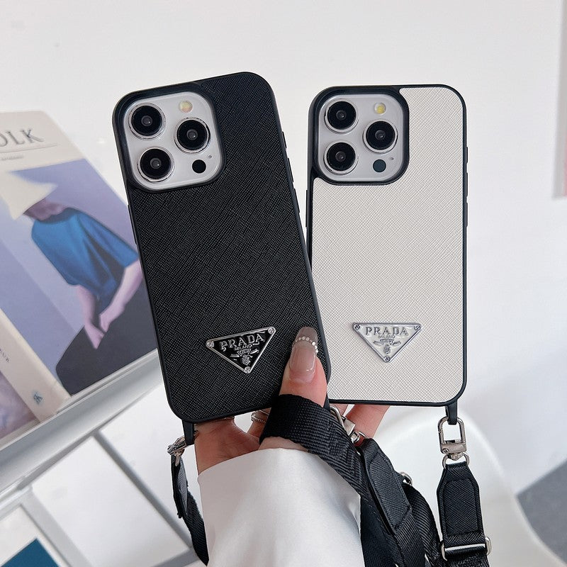 Luksus Crossbody læder cover til iPhone