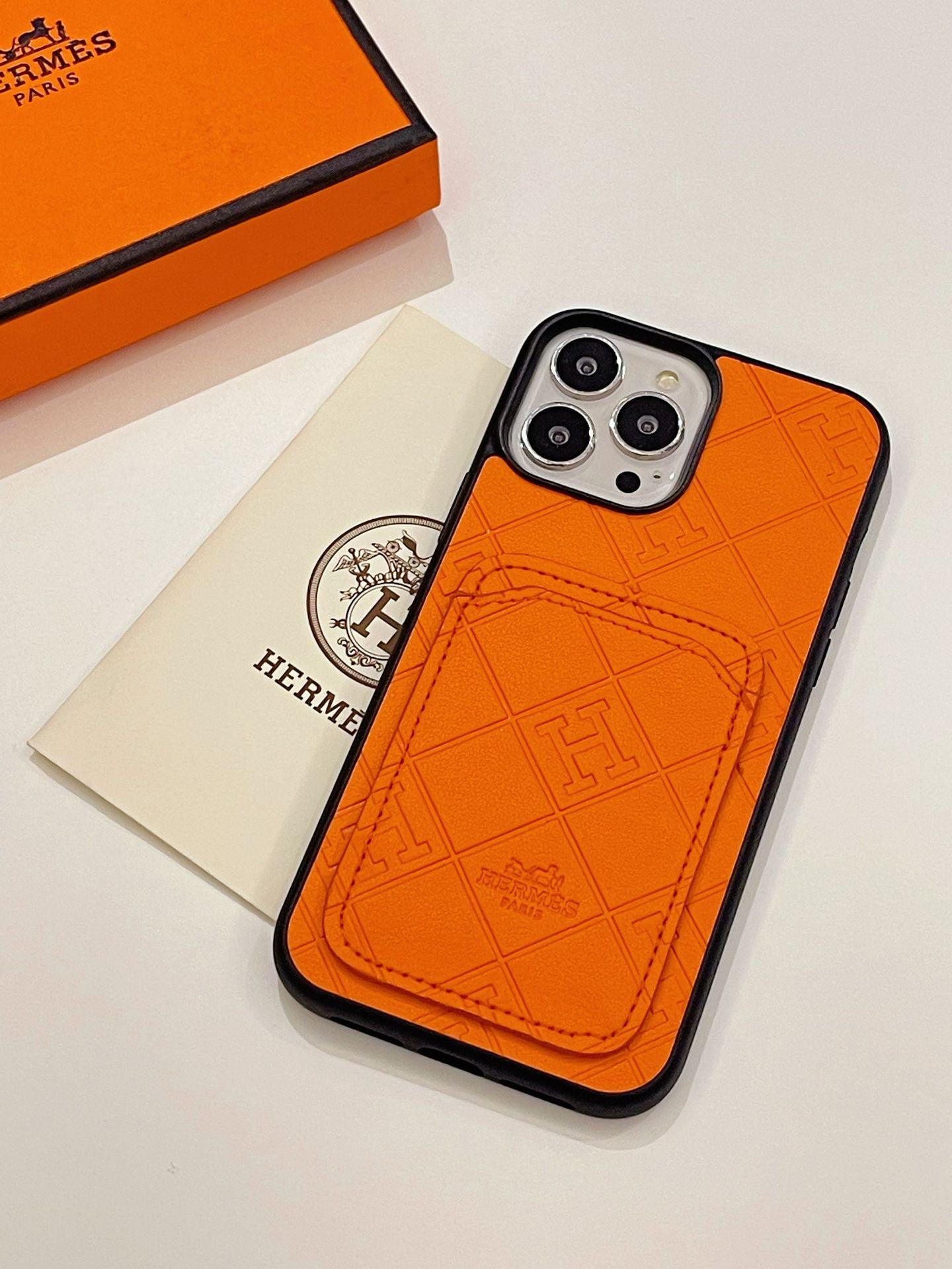 H Nahkainen korttikotelo iPhone-kotelo