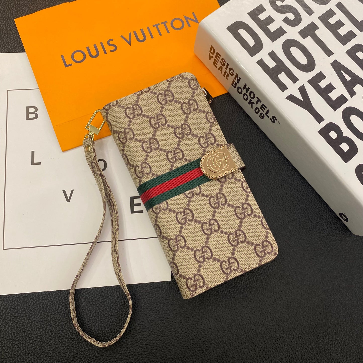 MONOGRAM LÆDER LÆDERWALLET SAMSUNG MOBILETASKE