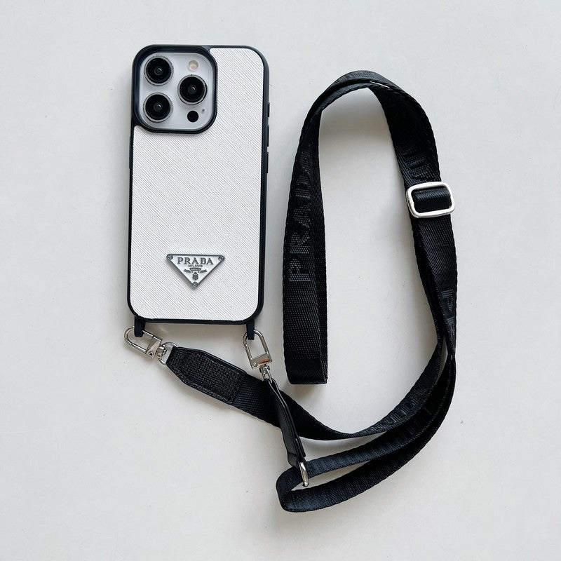 Luksus Crossbody læder cover til iPhone