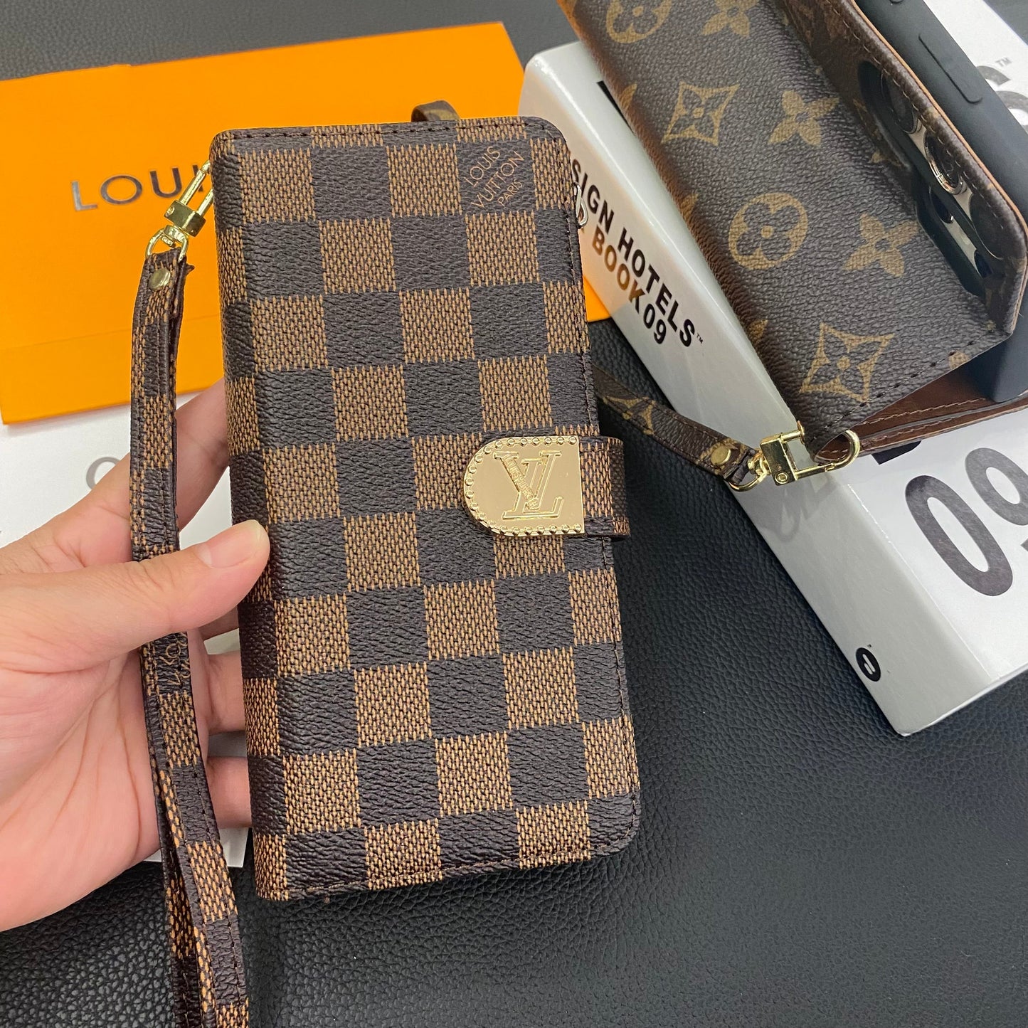 MONOGRAM LÆDER LÆDERWALLET SAMSUNG MOBILETASKE