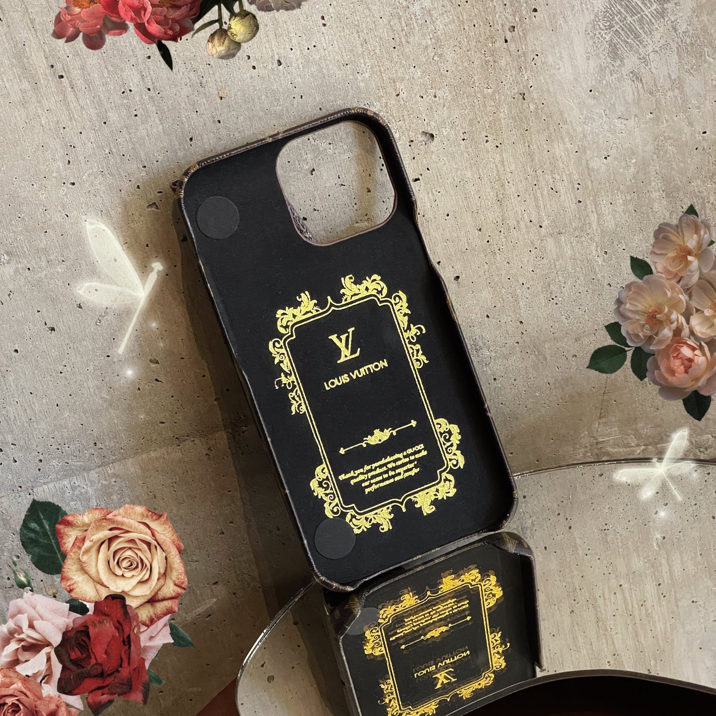 लक्ज़री क्रॉसबॉडी कार्ड धारक iPhone केस