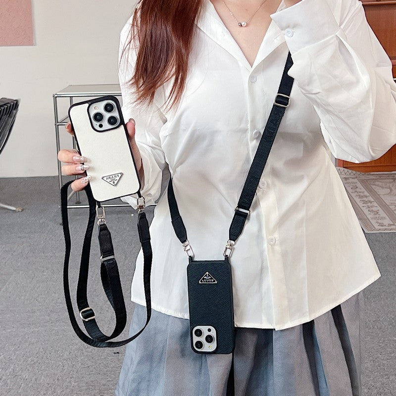Luksus Crossbody læder cover til iPhone