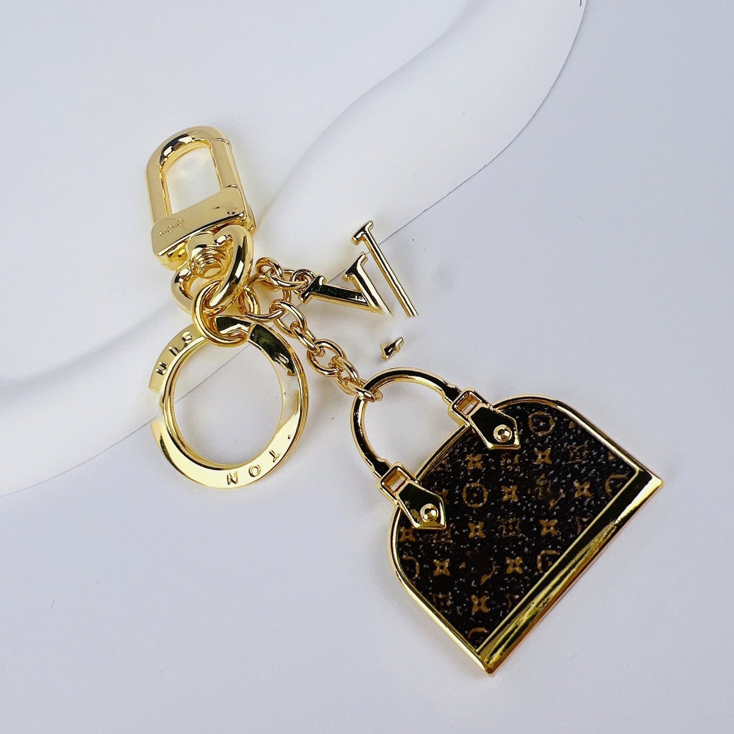 Nøglering designer mini taske