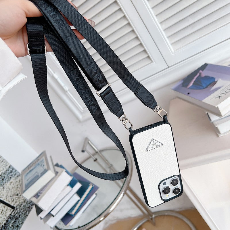 Luksus Crossbody læder cover til iPhone
