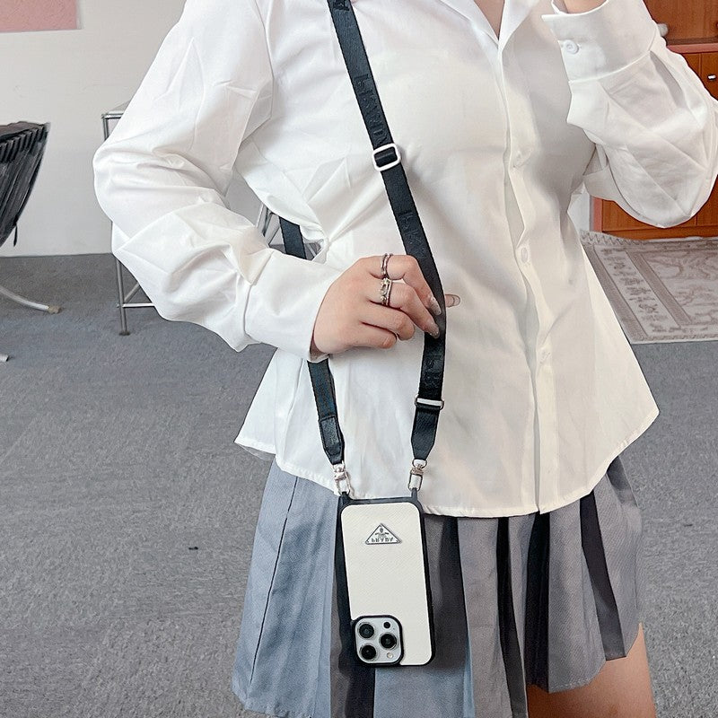 Luksus Crossbody læder cover til iPhone