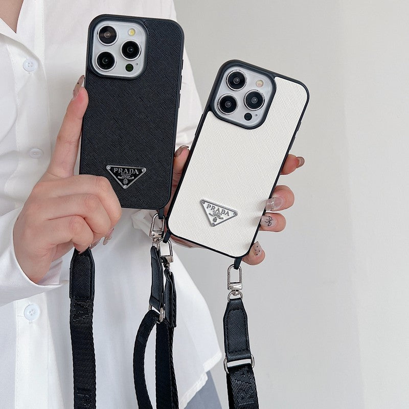 Luksus Crossbody læder cover til iPhone