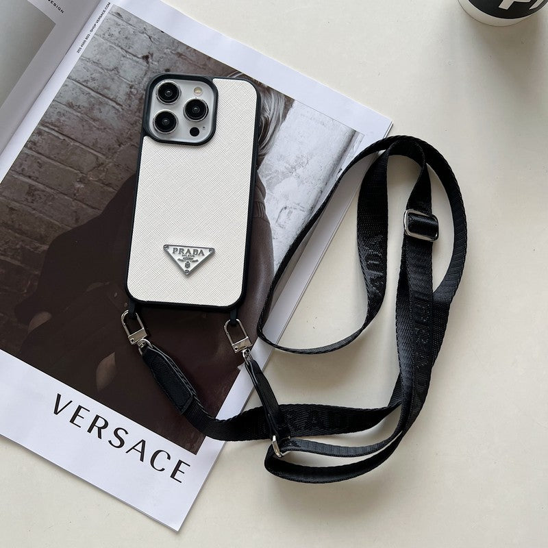 Luksus Crossbody læder cover til iPhone