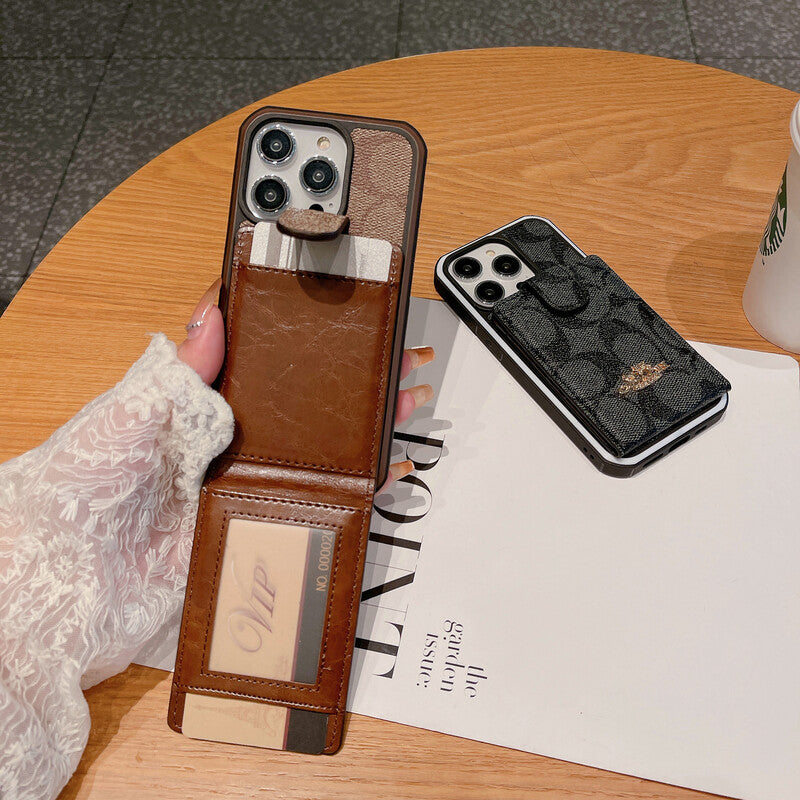 ウォレット付きクラシック iPhone ケース -LBK241416