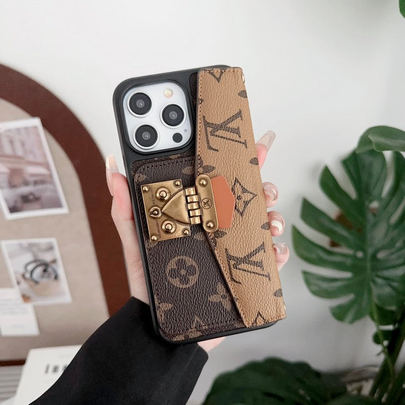 奢華卡夾鏈 iPhone 手機殼