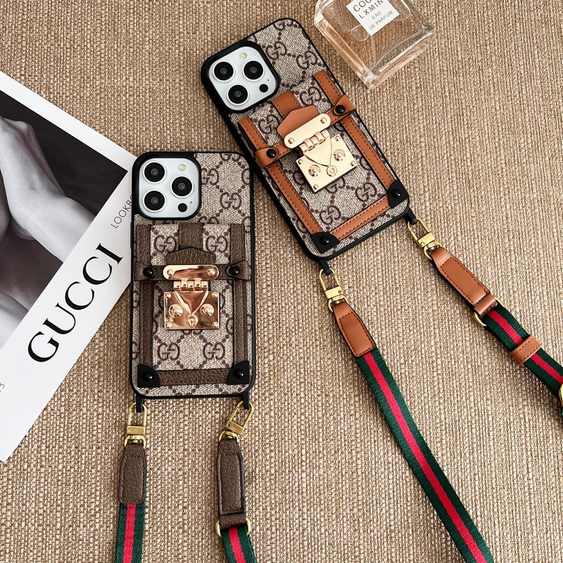 Premium kaarttasketting Klassiek iPhone-hoesje