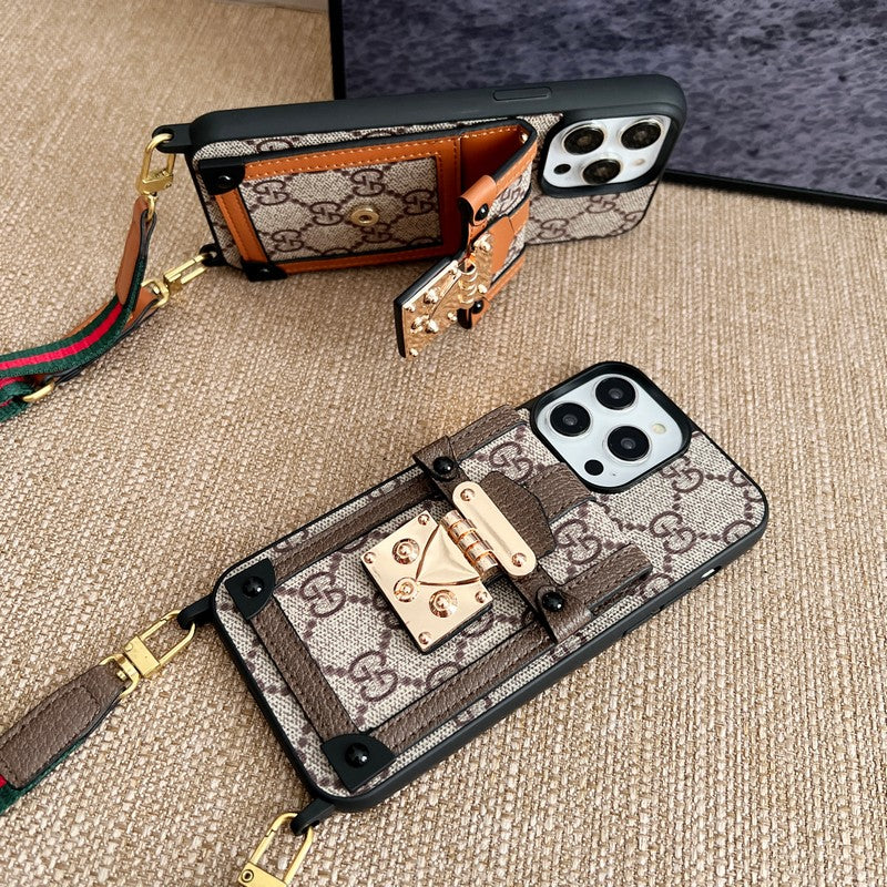 Premium kaarttasketting Klassiek iPhone-hoesje