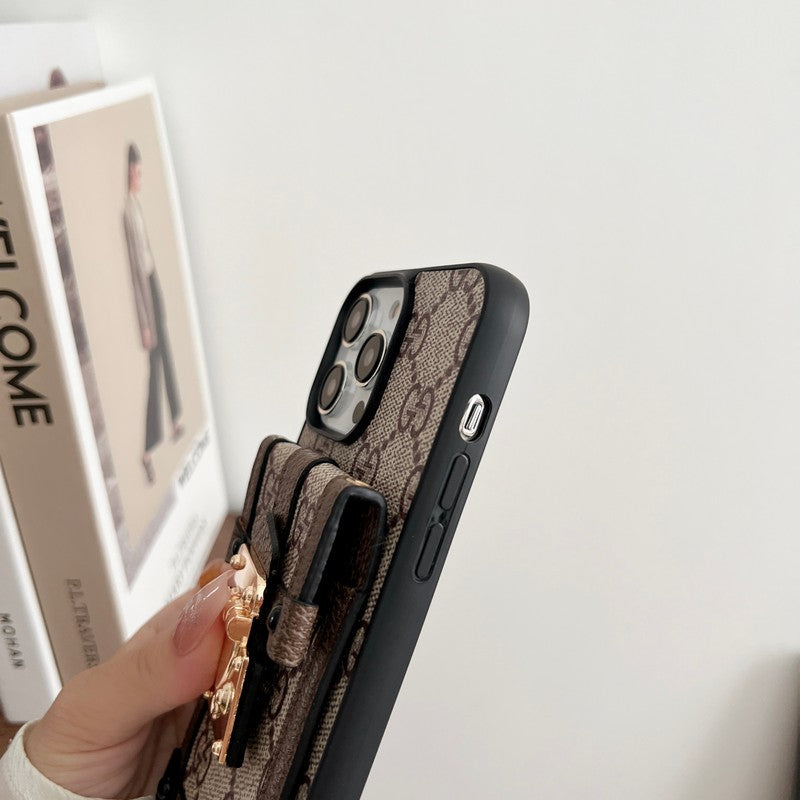 Premium kaarttasketting Klassiek iPhone-hoesje