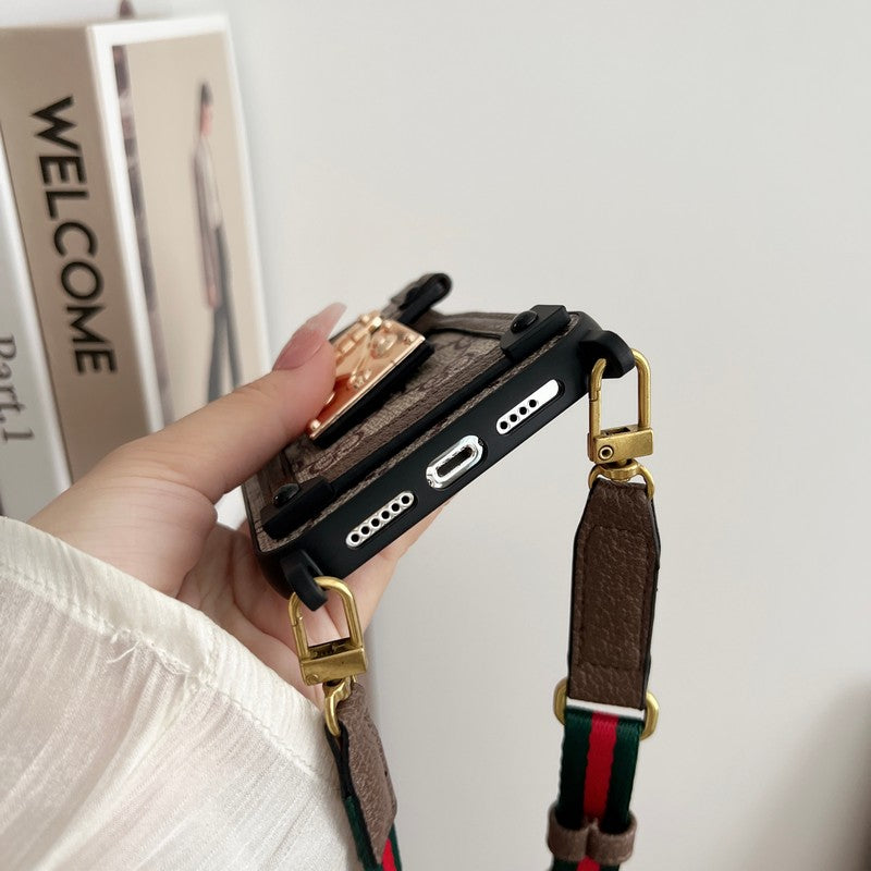 Premium kaarttasketting Klassiek iPhone-hoesje