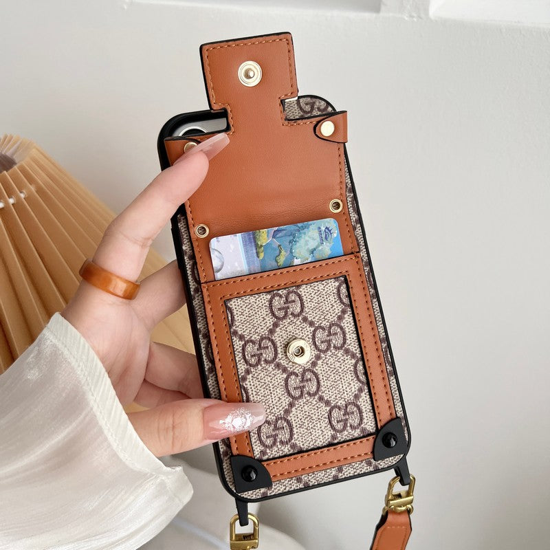 Premium kaarttasketting Klassiek iPhone-hoesje