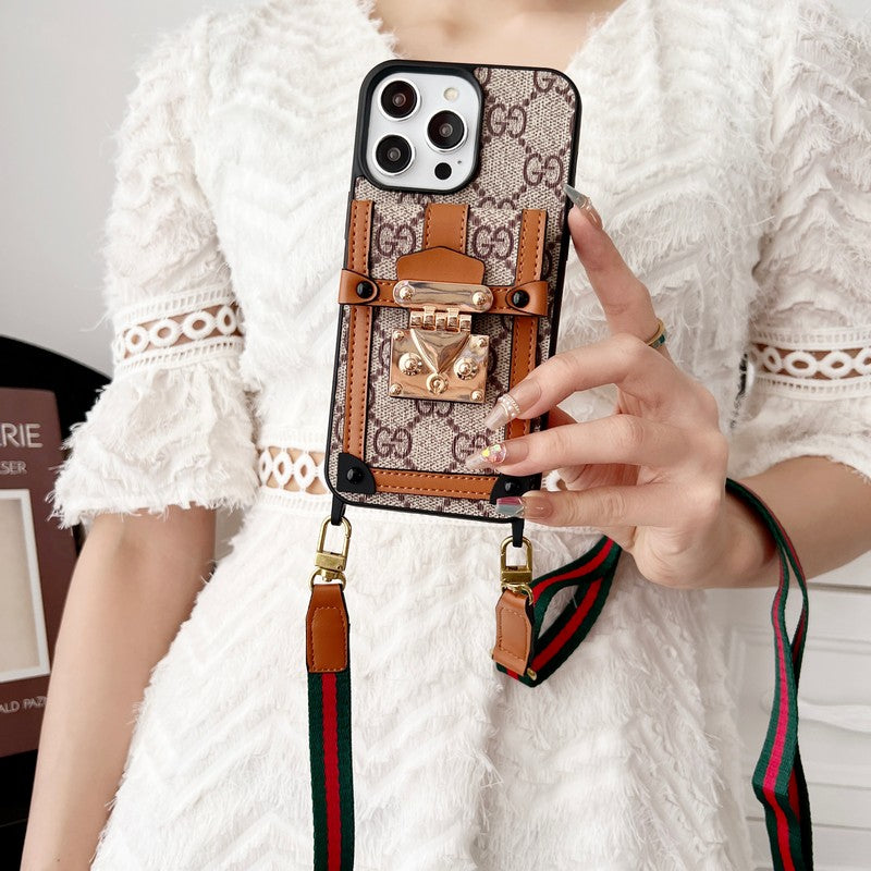 Premium kaarttasketting Klassiek iPhone-hoesje