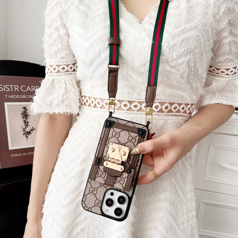 Premium kaarttasketting Klassiek iPhone-hoesje