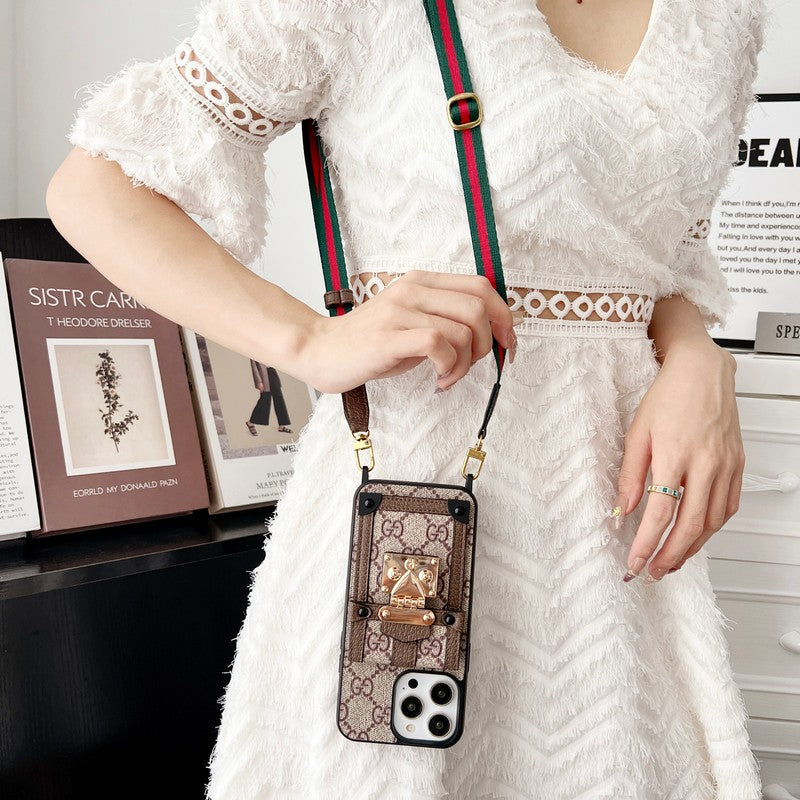 Premium kaarttasketting Klassiek iPhone-hoesje