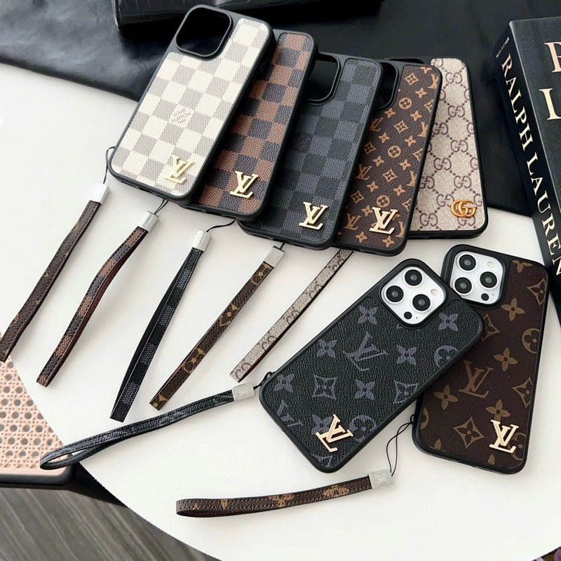 Coque et skin iPhone avec chaîne à main premium