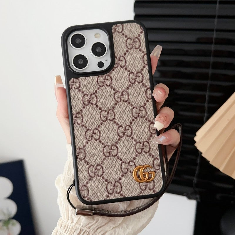 Coque et skin iPhone avec chaîne à main premium