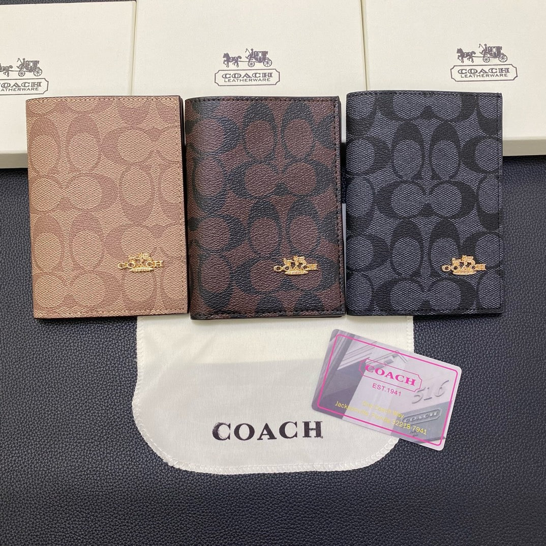 CO Classic Leather Passport Holder – Elegant Travel Organizer