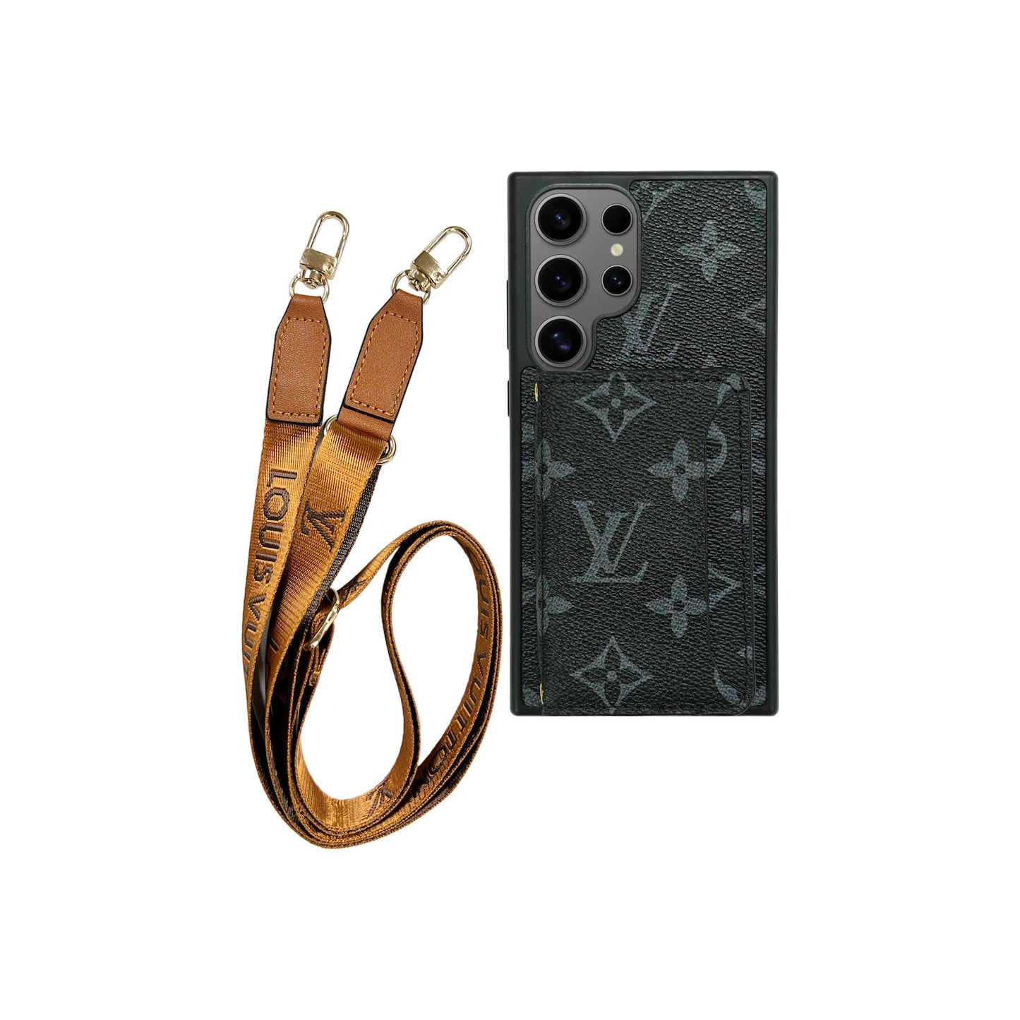 Kortholder x Lanyard Signature Black Case | Samsung
