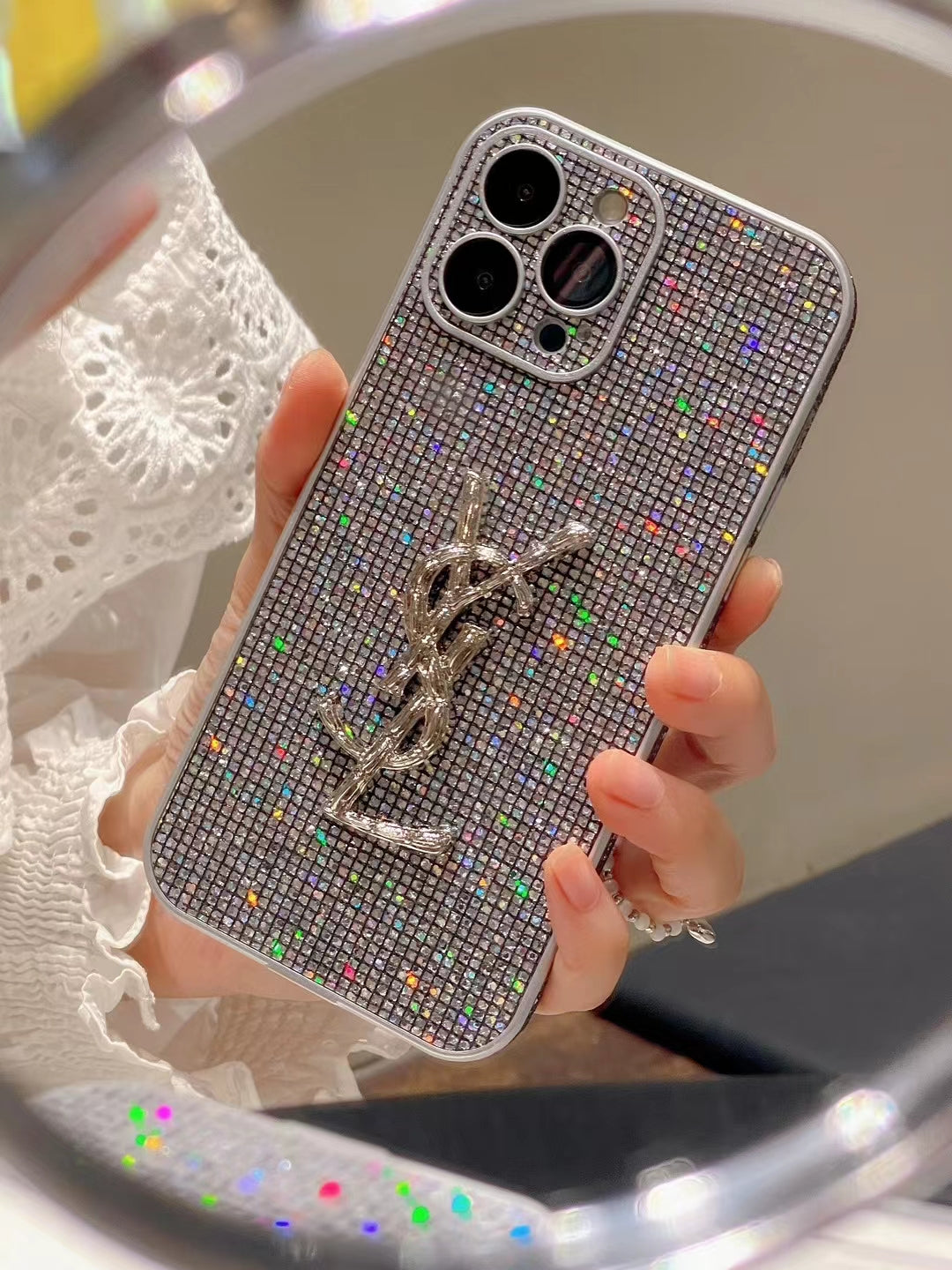 Lussuose custodie per iPhone con glitter