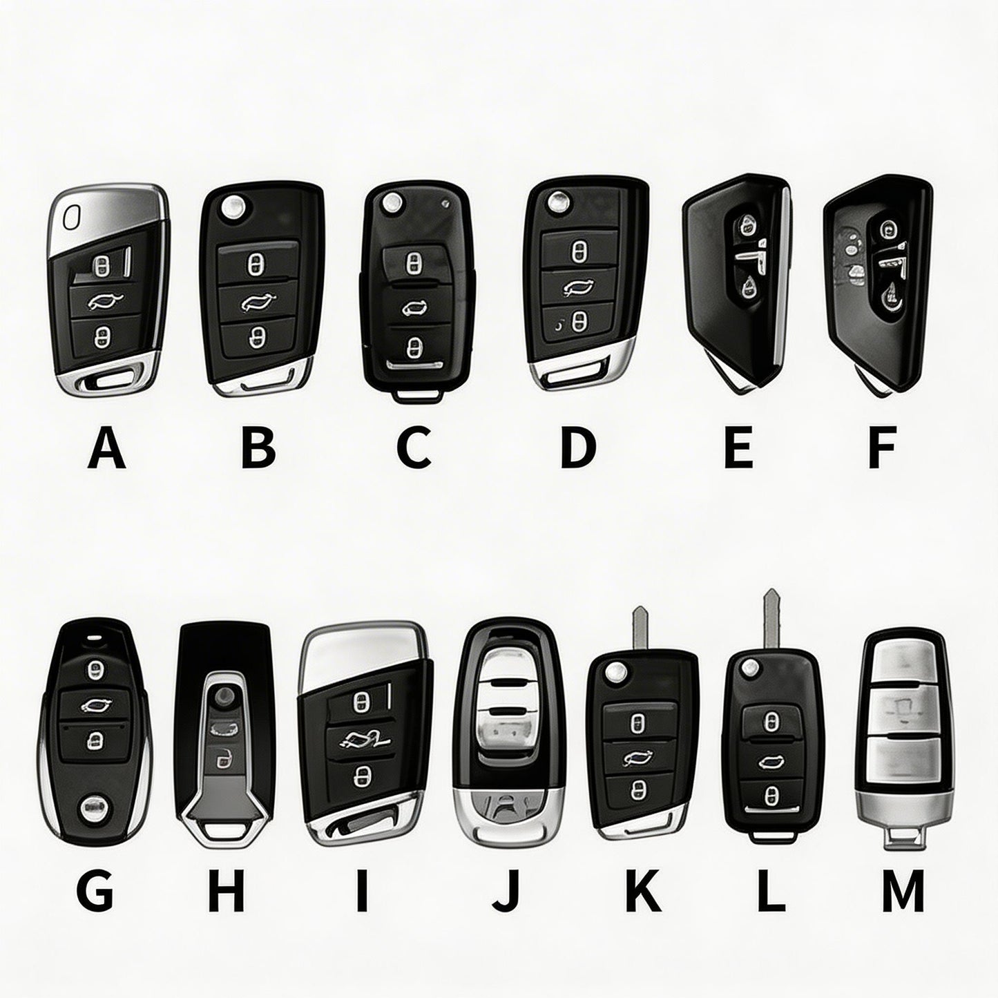Top Grain Leather Volkswagen key Case