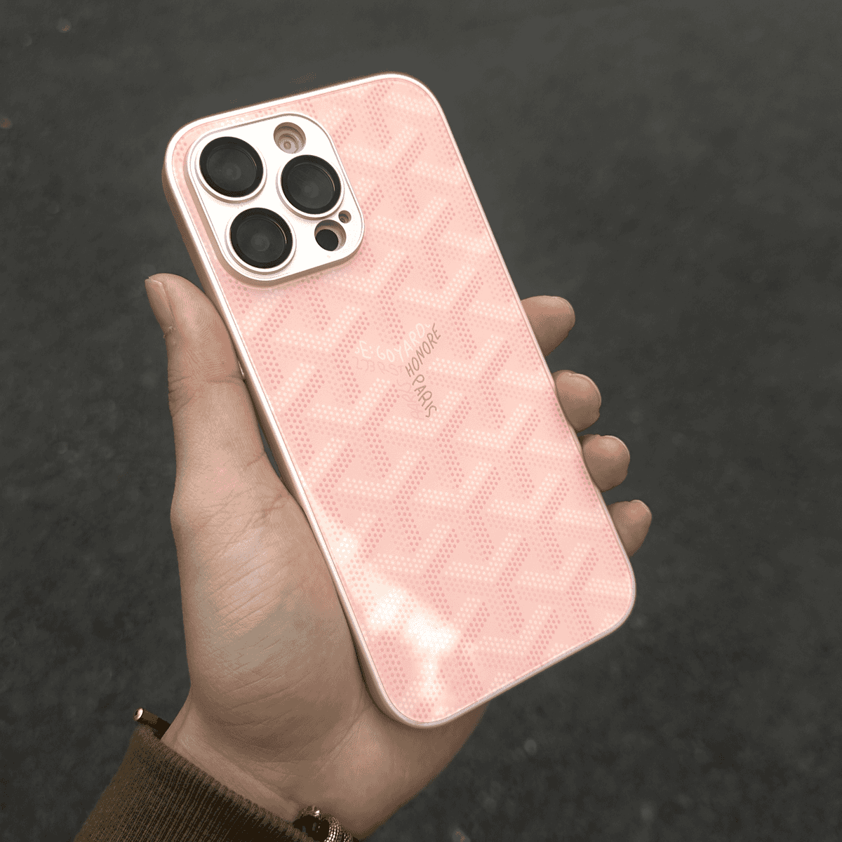 G-Y Luksus Geometrisk Monogram iPhone-etui