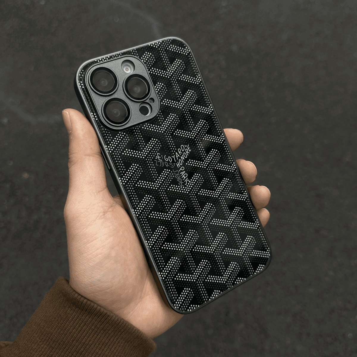 G-Y Luksus Geometrisk Monogram iPhone-etui