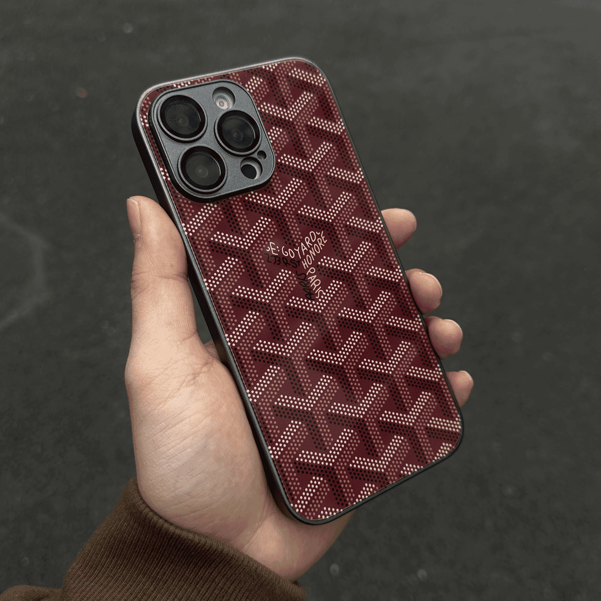 G-Y Luksus Geometrisk Monogram iPhone-etui
