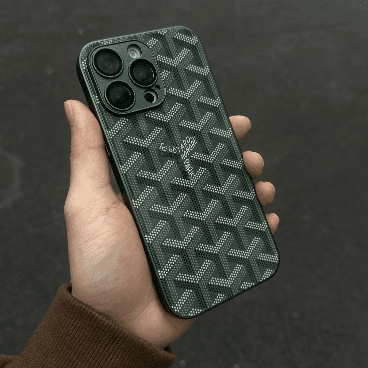 G-Y Luksus Geometrisk Monogram iPhone-etui
