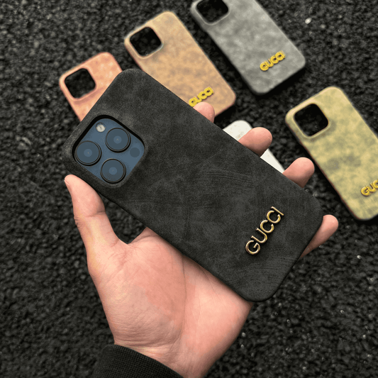 클래식 빈티지 스웨이드 스타일 iPhone 케이스